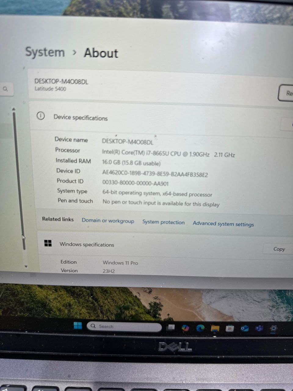 Dell latitude 5400 thumbnail 4